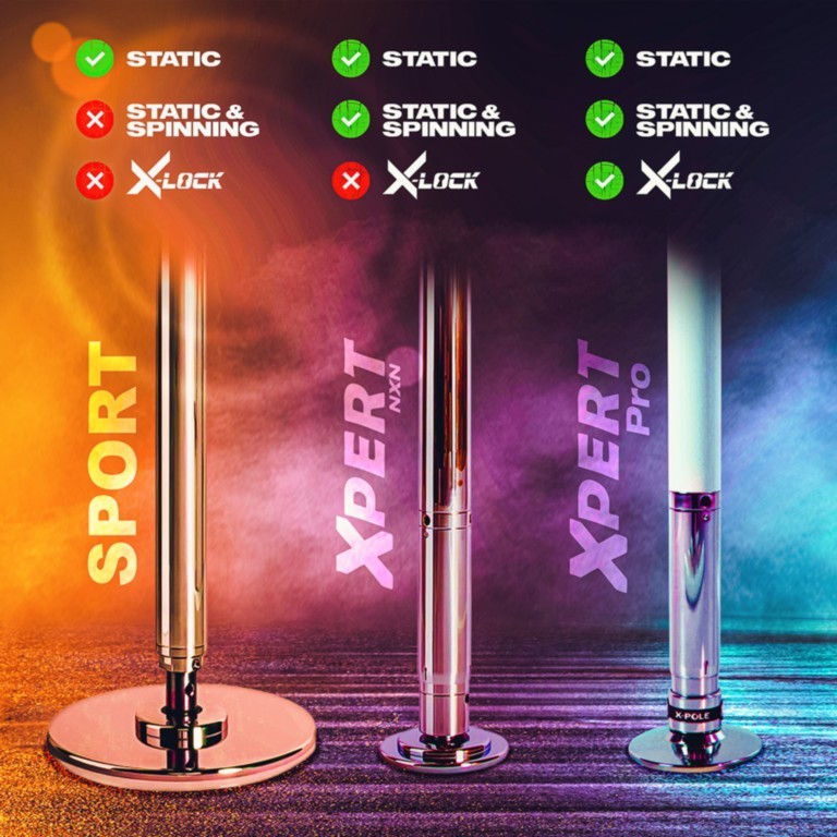 XPOLE descriptif modèles de pole dance