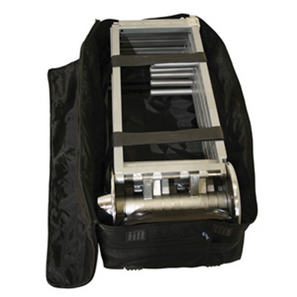 Podium de Pole Dance XPOLE X-STAGE Chrome autoportant avec plateforme de 32 cm, barre statique et spinning et valises de transport.